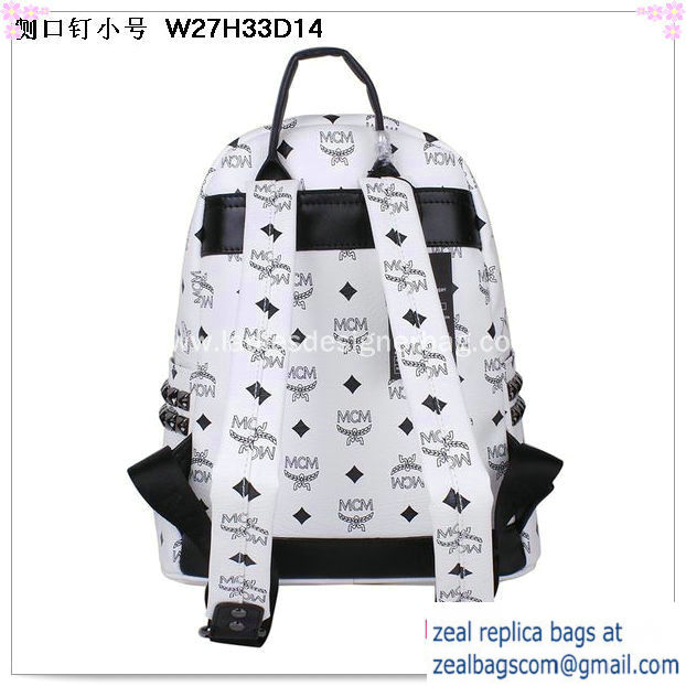 High Quality Replica Hot Sale MCM Small Stark Backpack MC2446S White